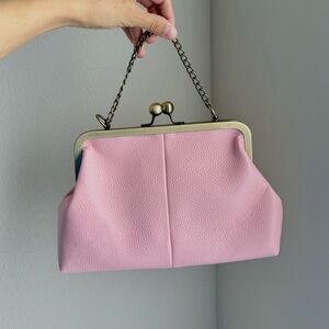 Elegant Pink Chain Strap Clutch